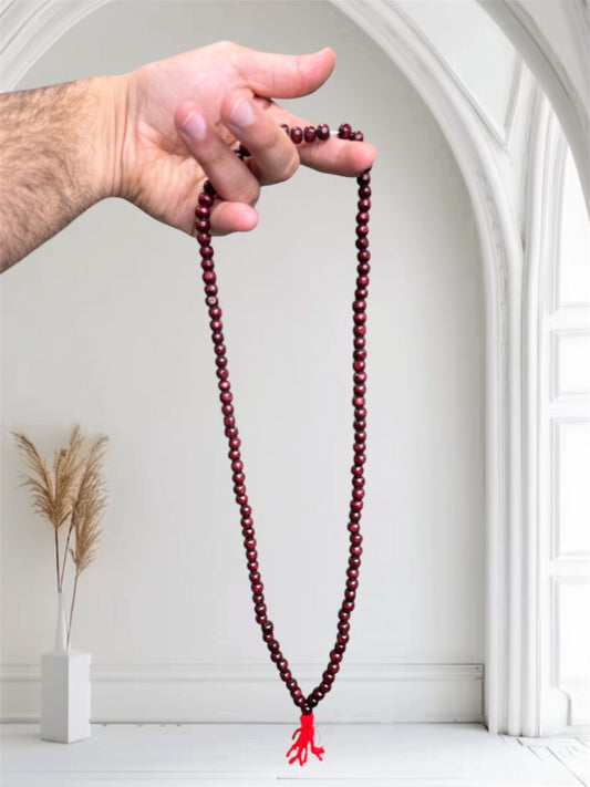 Original Red Wood Mala 108 Beads (Buy 1 Get 1 Free) + Free Gifts