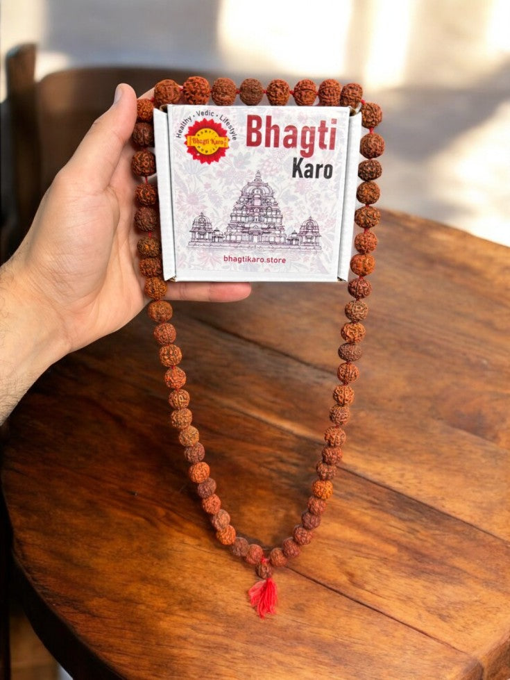 5 Mukhi Original Nepali Rudraksha Mala (Buy 1 Get 1 Free) + Free Gifts