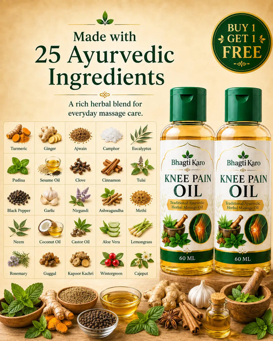 Ayurvedic Body Pain Relief Oil by Bhagti Karo (Buy 1 Get 1 Free)