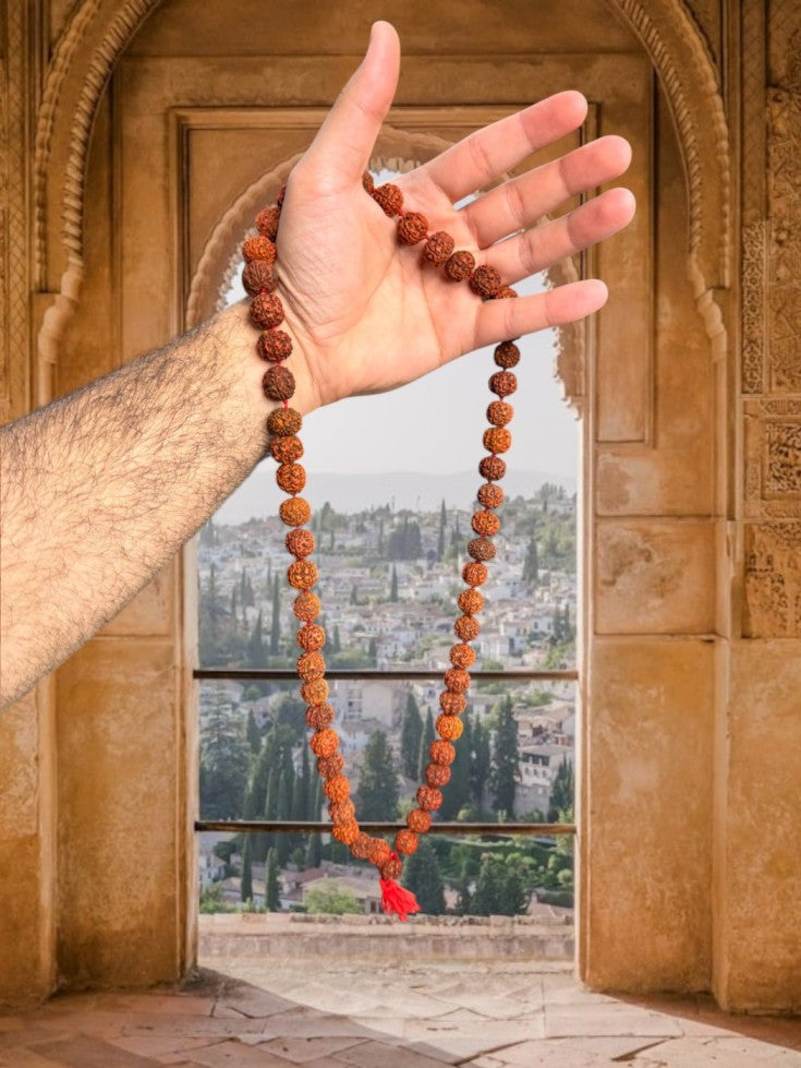 5 Mukhi Original Nepali Rudraksha Mala (Buy 1 Get 1 Free) + Free Gifts