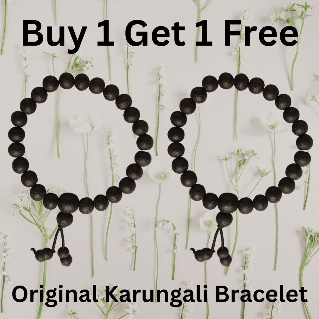 Original Karungali Bracelet Natural Ebony Wood Buy 1 Get 1 Free + Free Gifts
