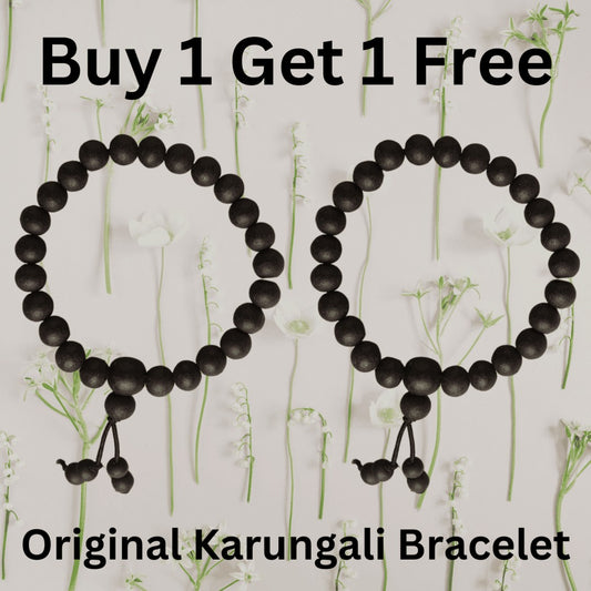 Original Karungali Bracelet Natural Ebony Wood Buy 1 Get 1 Free + Free Gifts